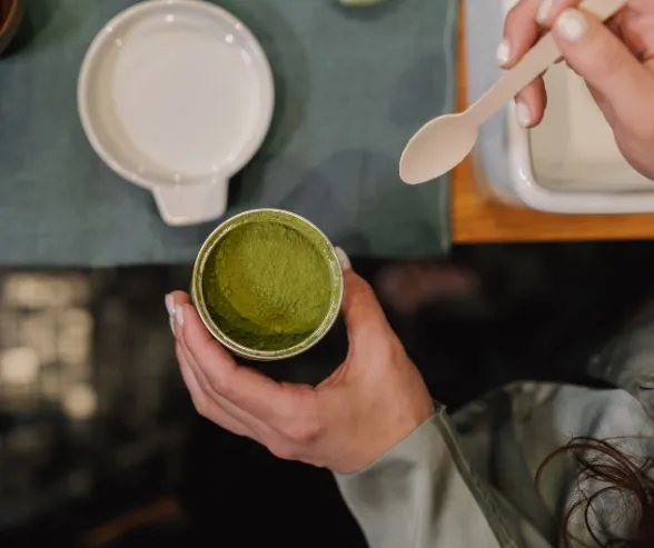 Avocado pudding mit matcha